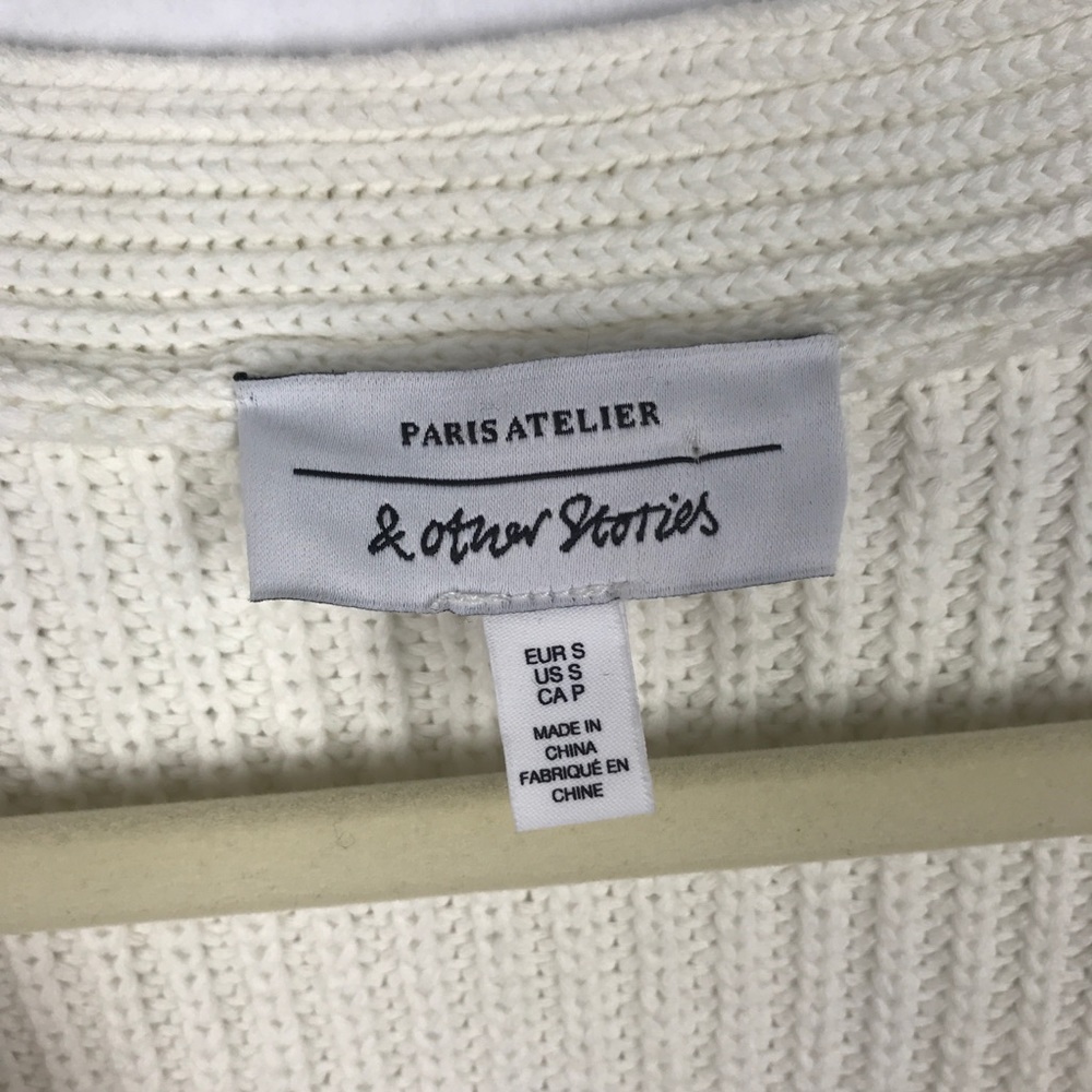 & Other Stories Belted Cropped Cardigan Sweater - Picture 4 of 8